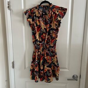 Gibson Colorful Abstract Mini Dress